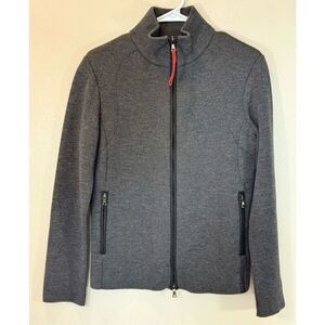 Prada Iconic 2000s Full Zip Up Nylon Cardigan Size 8US Women's Made in Italy